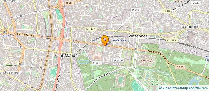 localisation de l'entreprise DLTB INTERNATIONAL à VINCENNES