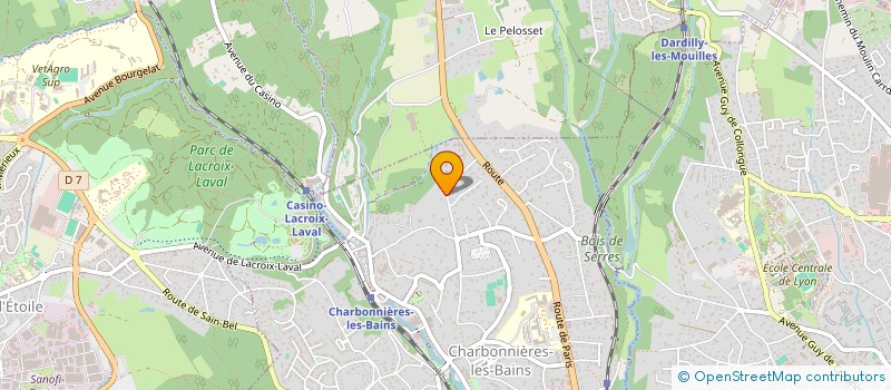 localisation de l'entreprise DLV CONSEIL  CHARBONNIERES-LES-BAINS