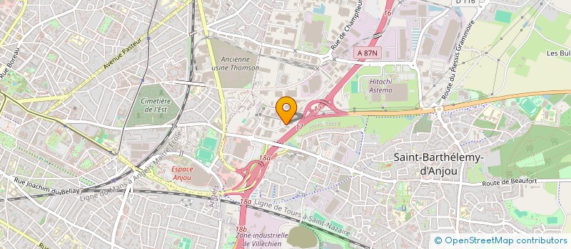 localisation de l'entreprise DLV CONSEIL à SAINT-BARTHELEMY-D'ANJOU