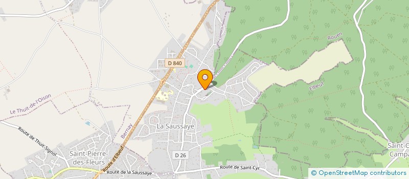 localisation de l'entreprise DLV CONSEILS  LA SAUSSAYE