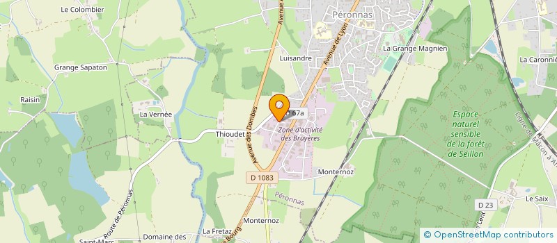 localisation de l'entreprise DLV FINITIONS à PERONNAS