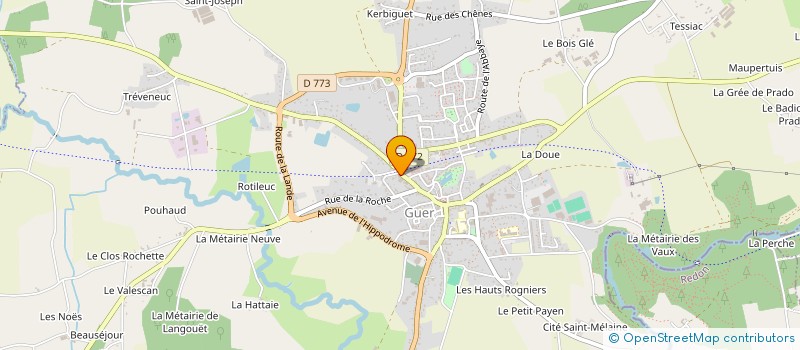 localisation de l'entreprise DLV-IMMO  GUER