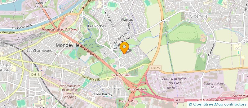 localisation de l'entreprise DLV INVESTMENT à MONDEVILLE