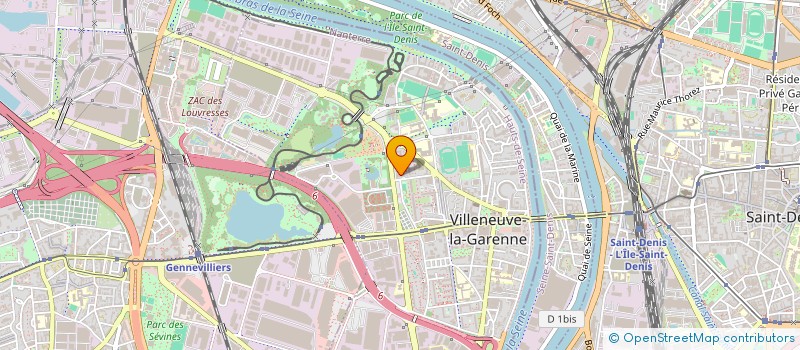 localisation de l'entreprise DLV SERVICES à VILLENEUVE-LA-GARENNE