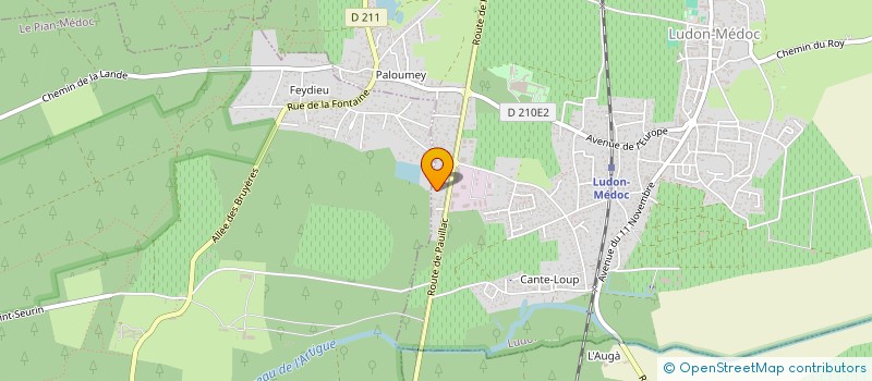 localisation de l'entreprise DLV TERRASSEMENT  LUDON-MEDOC