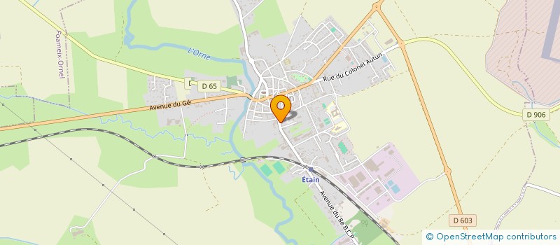 localisation de l'entreprise DLW à ETAIN
