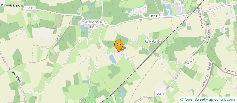localisation de l'entreprise DLY21A  LA BRUERE-SUR-LOIR