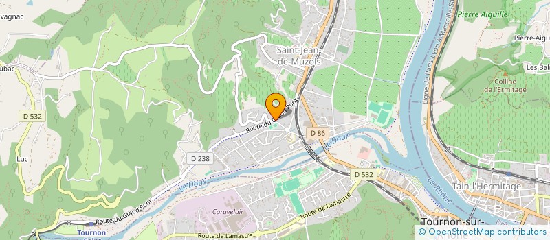localisation de l'entreprise DM 2014 à SAINT-JEAN-DE-MUZOLS