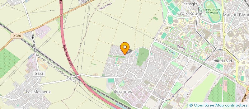 localisation de l'entreprise DM 51  BEZANNES