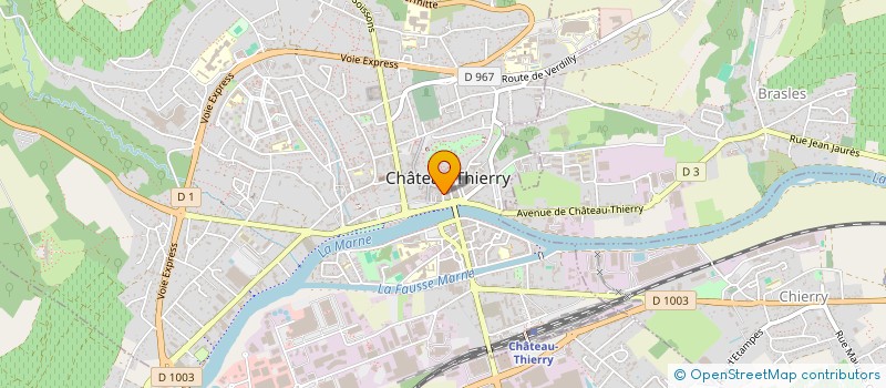 localisation de l'entreprise DM à CHATEAU-THIERRY