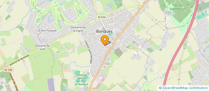 localisation de l'entreprise DM  BONDUES