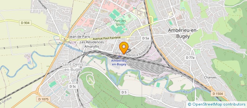 localisation de l'entreprise DM à AMBERIEU-EN-BUGEY