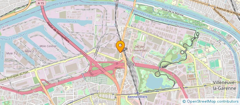 localisation de l'entreprise DM  GENNEVILLIERS