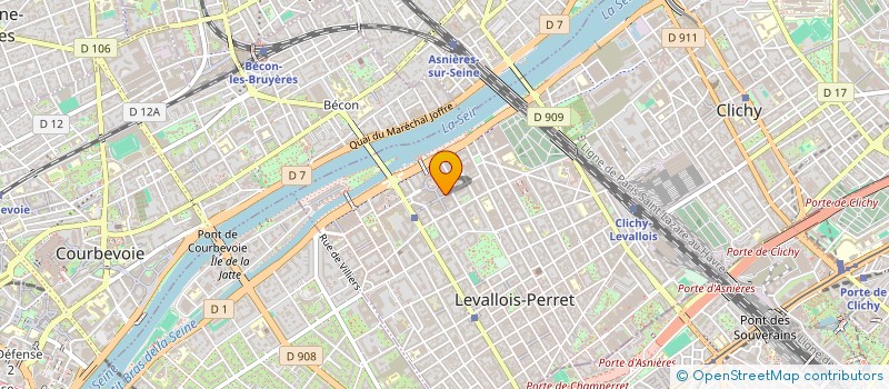 localisation de l'entreprise DM à LEVALLOIS-PERRET