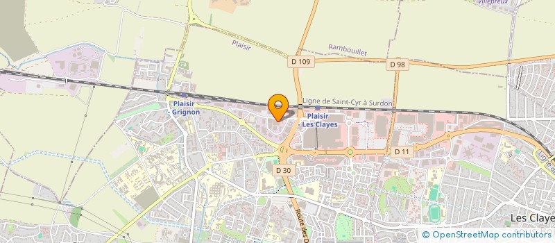 localisation de l'entreprise DM à PLAISIR