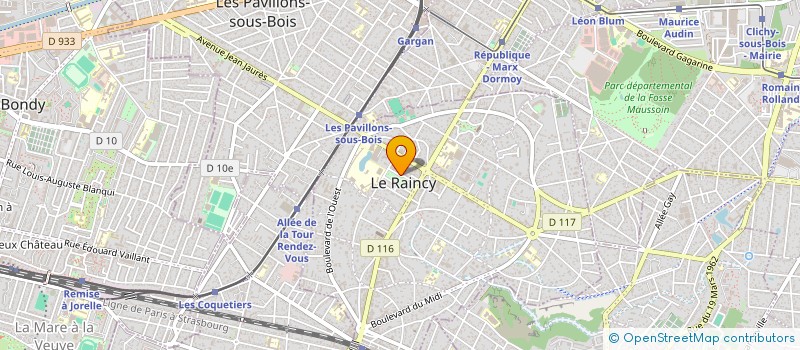 localisation de l'entreprise DM AGENCEMENT à LE RAINCY