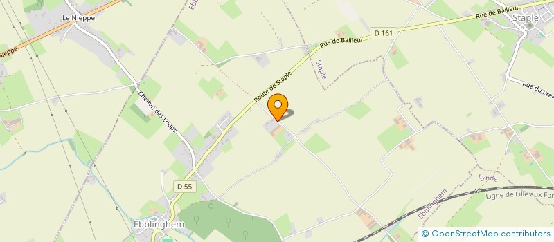 localisation de l'entreprise DM AGRI SERVICES à EBBLINGHEM