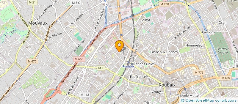 localisation de l'entreprise DM AUTOLOCATION  ROUBAIX