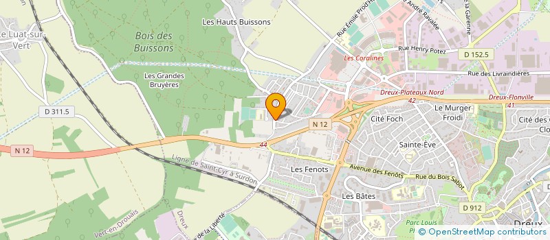 localisation de l'entreprise DM AUTOS à DREUX