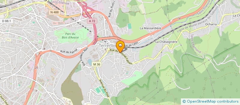 localisation de l'entreprise DM BARDAGE à SAINT-ETIENNE