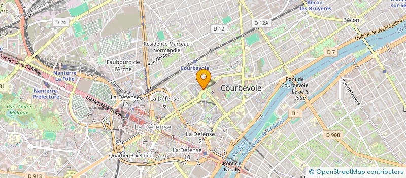localisation de l'entreprise DM BEAUTE INDIENNE à COURBEVOIE