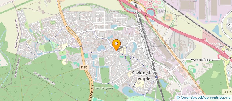 localisation de l'entreprise DM BEAUTE INTERIEURE  SAVIGNY-LE-TEMPLE