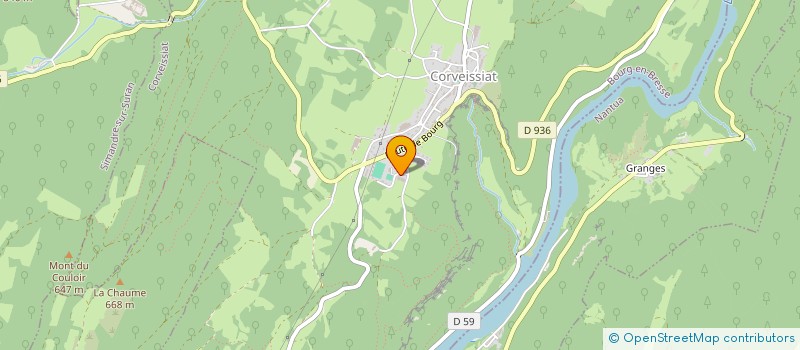 localisation de l'entreprise DM BOIS à CORVEISSIAT