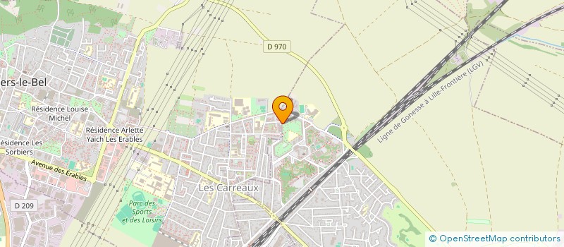 localisation de l'entreprise DM CAR  GONESSE