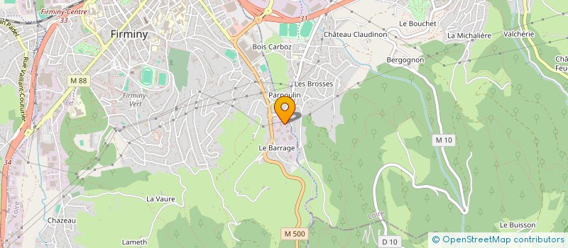localisation de l'entreprise DM CERAMICA à FIRMINY