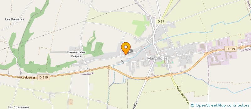 localisation de l'entreprise DM COFFRAGE  MARCILLOLES