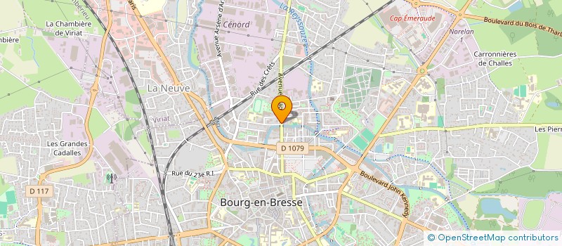 localisation de l'entreprise DM COIFFURE à BOURG-EN-BRESSE