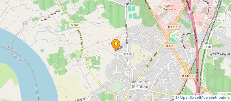 localisation de l'entreprise DM COMPAGNIE  SAINT-ANDRE-DE-CUBZAC