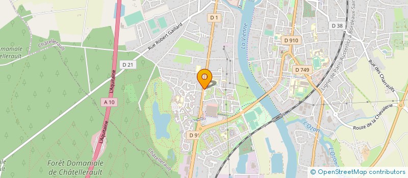 localisation de l'entreprise DM CONCEPT  CHATELLERAULT