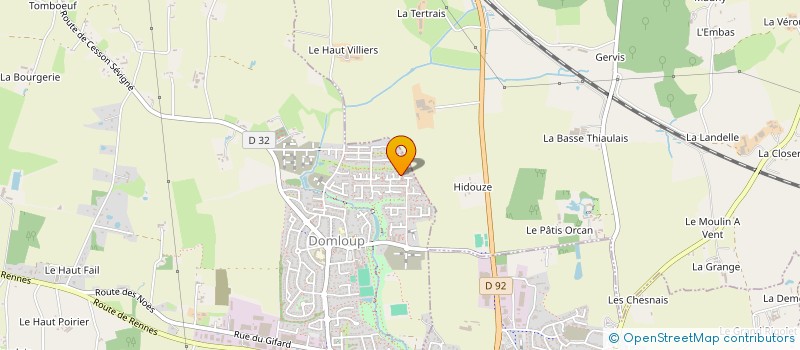 localisation de l'entreprise DM CONCEPT BOIS  DOMLOUP