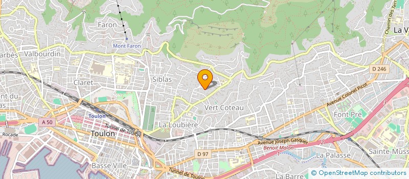 localisation de l'entreprise DM CONSTRUCTION  TOULON