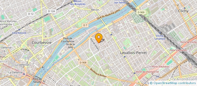 localisation de l'entreprise DM CONSULTING à LEVALLOIS-PERRET