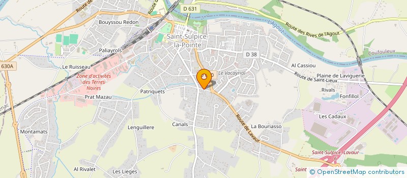 localisation de l'entreprise DM CREATION à SAINT-SULPICE-LA-POINTE