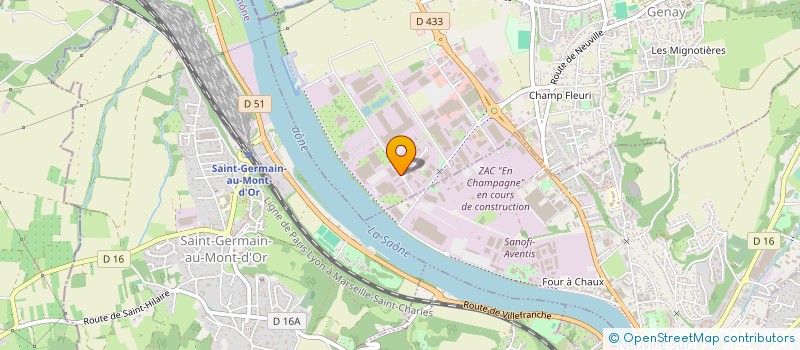 localisation de l'entreprise DM DISTRIBUTION FRANCE à GENAY