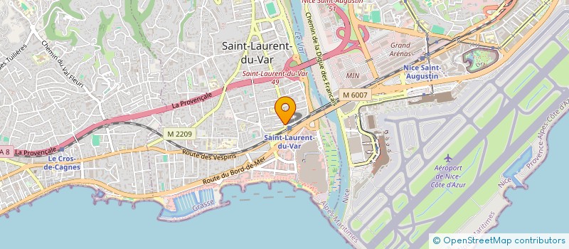 localisation de l'entreprise DM DRIVER à SAINT-LAURENT-DU-VAR