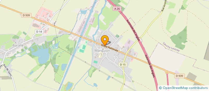 localisation de l'entreprise DM ELEC  MARQUION