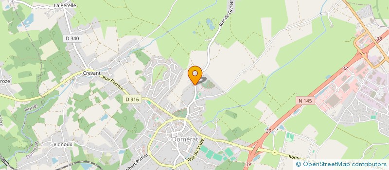 localisation de l'entreprise DM'ELEC à DOMERAT