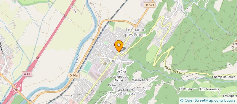 localisation de l'entreprise DM ET FILS  LE CHAMP-PRES-FROGES