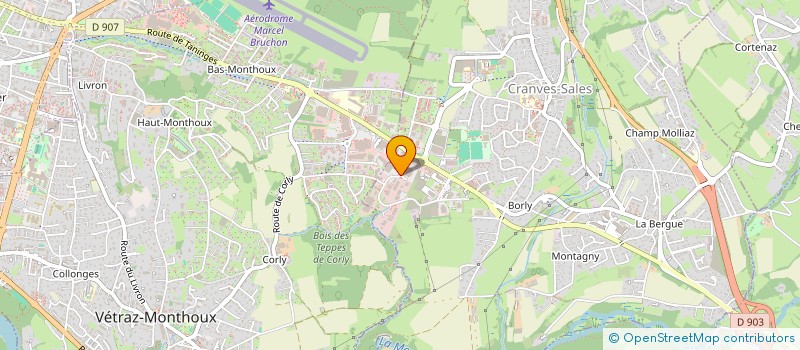 localisation de l'entreprise DM ETOILE  CRANVES-SALES