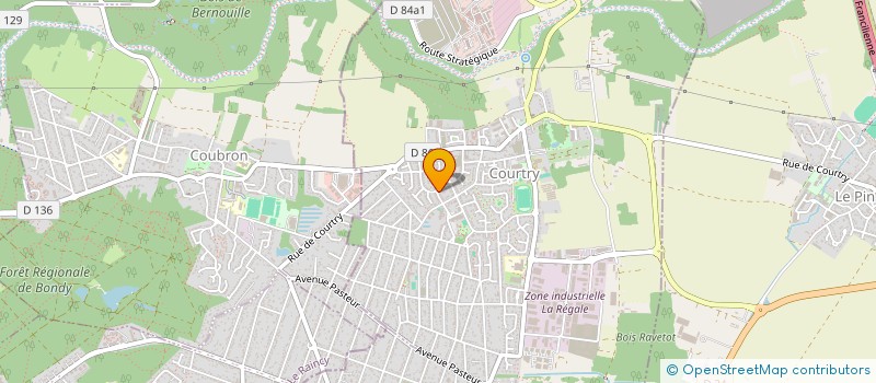 localisation de l'entreprise DM ETUDES à COURTRY