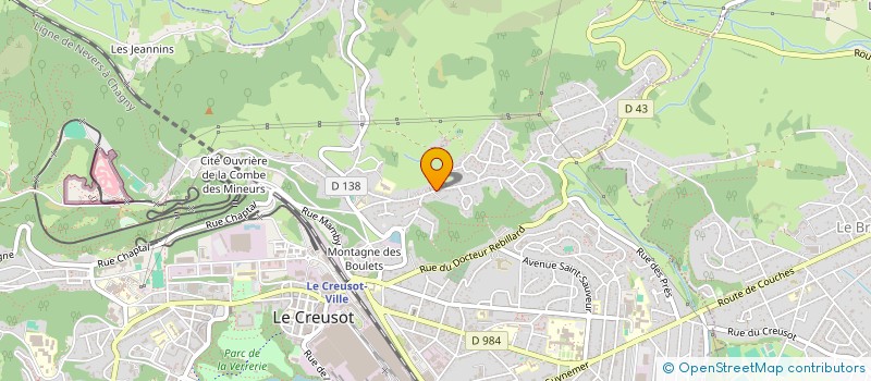 localisation de l'entreprise DM EVENTS 71 à LE CREUSOT