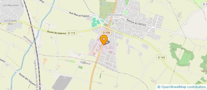 localisation de l'entreprise DM EXCLUSIVE CARS  MONTELIER