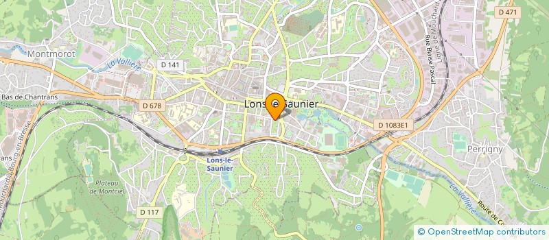 localisation de l'entreprise DM EXPERTISE COMPTABLE à LONS-LE-SAUNIER
