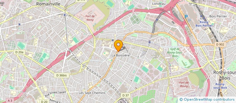 localisation de l'entreprise DM EXPRESS  MONTREUIL