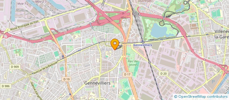 localisation de l'entreprise DM EYES  GENNEVILLIERS