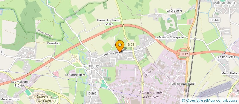 localisation de l'entreprise DM FAMILIA à DAMIGNY